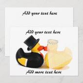 Carte Canards de mariage 2 (Devant / Derrière)