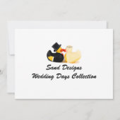 Carte Canards de mariage 3 (Dos)
