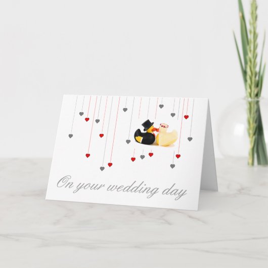 Carte Canards de mariage 4 (Devant)