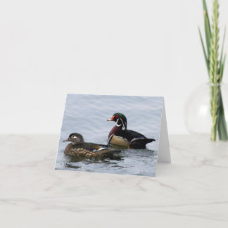 Carte Canards en bois