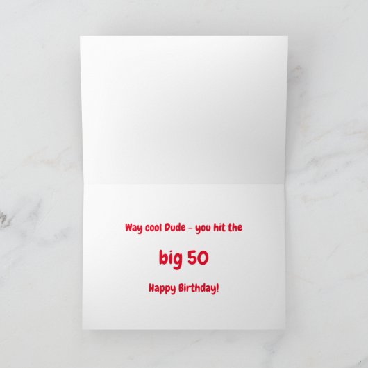 Carte Canards en caoutchouc jaune cool drôle 50e anniver (Intérieur)