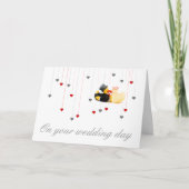 Carte canards mariages (Devant)