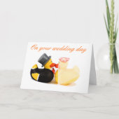 Carte canards mariages (Devant)