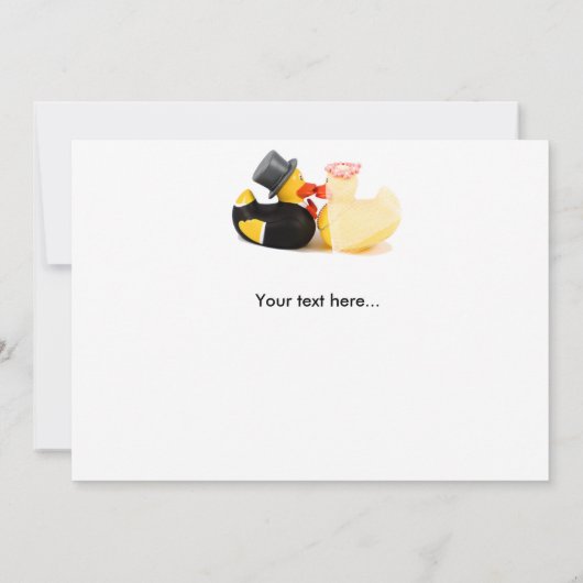 Carte canards mariages (Dos)