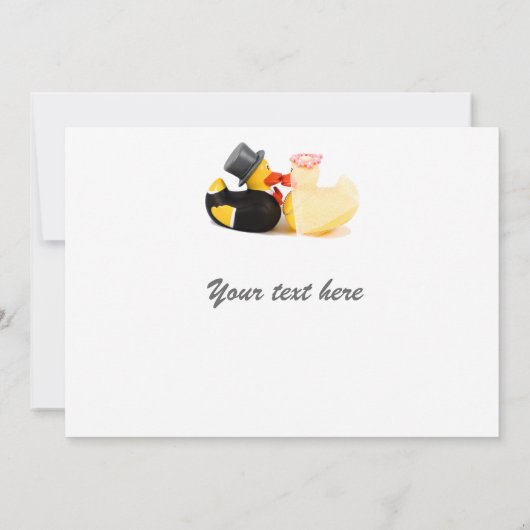 Carte canards mariages (Dos)