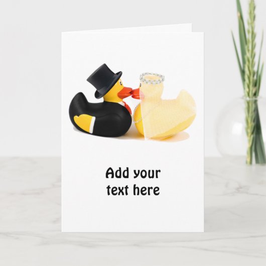 Carte Canards mariages 2 (Devant)