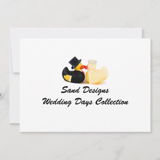 Carte Canards mariages 2 (Dos)