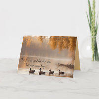 Canards Sur Le Lac D'Automne Pour Anniversaire