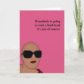Carte Cancer/Chemo Perte de cheveux (Devant)