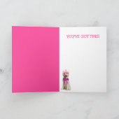 Carte Cancer Chemo Support Cute Dog (Intérieur)