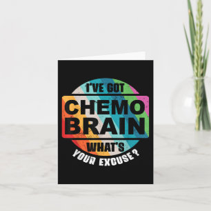 Carte Cancer Chimo Cerveau Rétro cadeau de sensibilisati