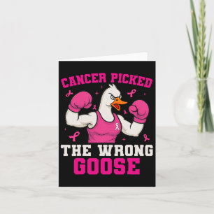 Carte Cancer Choisi La Mauvaise Oie Drôle Cancer Du Sein