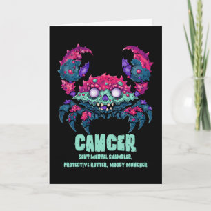 Carte Cancer Crab Zombie