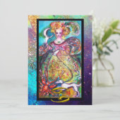 CARTE CANCER, DAME DE LUNE, ASTROLOGIE TAROTE ZODIAC ANN (Debout devant)