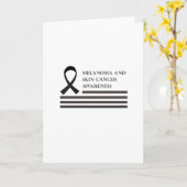 Carte Cancer de combat de conscience de mélanome et de (Fleur jaune)