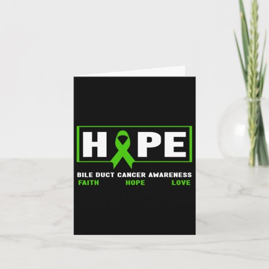 Carte Cancer de la bille - Espérance Conscience du cance (Devant)