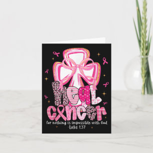 Carte Cancer de la guérison Dieu Rien d'impossible Cance