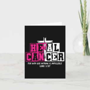Carte Cancer de la guérison Jésus Christian Rose Cancer 