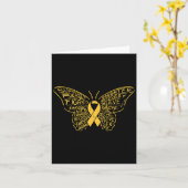 Carte Cancer de l'enfance Ruban Papier à ruban Soutien à (Fleur jaune)