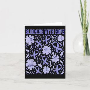 Carte Cancer De L'Estomac Fleur Boho Fleurit Avec La Pér