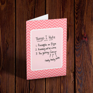 Carte Cancer Diagnostic Humour léger