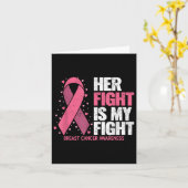 Carte Cancer du sein (Fleur jaune)