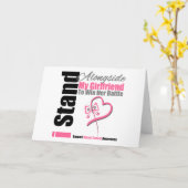 Carte Cancer Du Sein À Côté De Ma Fille (Fleur jaune)