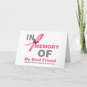 Carte Cancer du sein en mémoire de mon meilleur ami