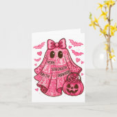 Carte Cancer du sein Espoir Force Foi Survivant Fantôme  (Fleur jaune)