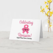 Carte Cancer du sein Remise de 2 ans (Fleur jaune)