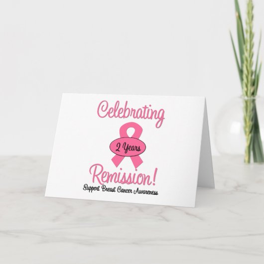 Carte Cancer du sein Remise de 2 ans (Devant)