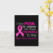 Carte Cancer Du Sein Rose Pour Quelqu'Un Qui Veut Que Le (Fleur jaune)