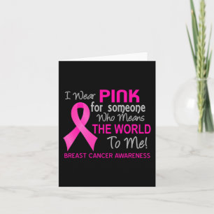 Carte Cancer Du Sein Rose Pour Quelqu'Un Qui Veut Que Le