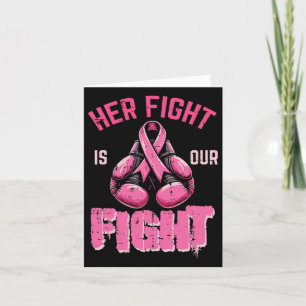 Carte Cancer du sein Sa lutte Notre lutte Aware Boxing W