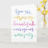 Carte Cancer du sein - Se souvenir de qui vous êtes (Fleur jaune)