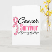 Carte Cancer du sein Sensibilisation des survivants Voya (Fleur jaune)