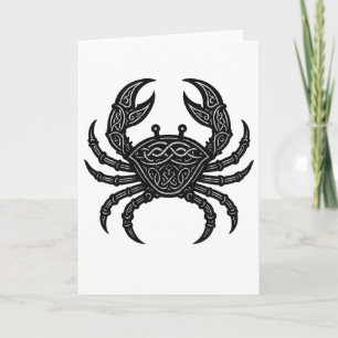 Carte Cancer — Encre Hantée Zodiaque Crabe