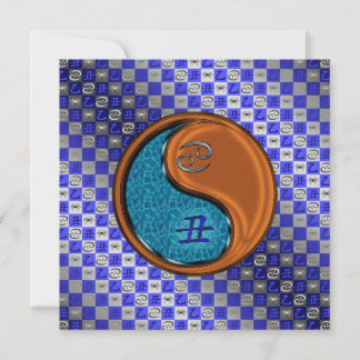 Carte Cancer et ox de bois