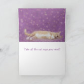 Carte Cancer et siestes de chat de soutien (Intérieur)