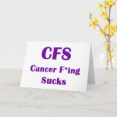 Carte Cancer Freaking Sucs CFS (Fleur jaune)