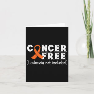 Carte Cancer Free2- Leucémie Cancer Awareness Supporter