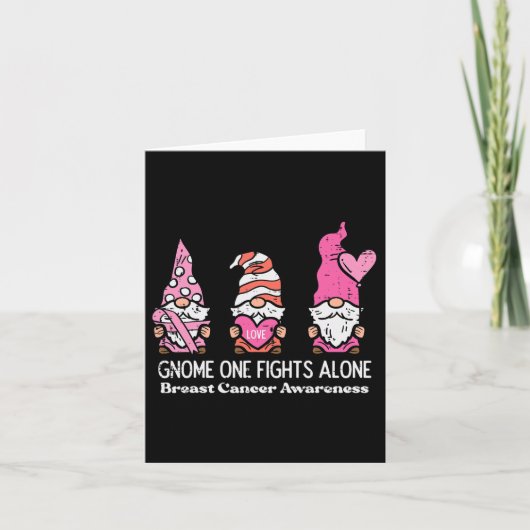 Carte Cancer Gnome One combat seul Sensibilisation Femme (Devant)