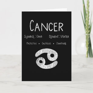 Carte Cancer Horoscope Astrologie Étoile Signal cadeau d