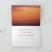 Carte Cancer, maladie grave Nature Oiseau Soutien (Intérieur)