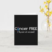 Carte Cancer Sans Thyroïde Cancer Support Ruban (Fleur jaune)