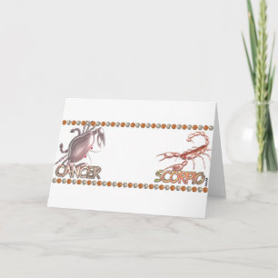 Carte Cancer Scorpio zodiac friendship by Valxart