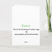 Carte Cancer (Signe du zodiaque) (Dos)