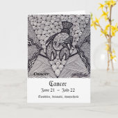 Carte Cancer (Signe du zodiaque) (Fleur jaune)