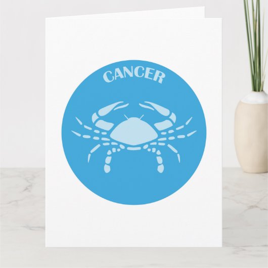 Carte Cancer, signe zodiaque, Horoscope, Astrologie (Devant)