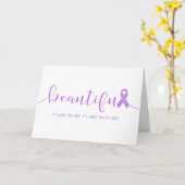 Carte Cancer Survivor Vous êtes belle (Fleur jaune)